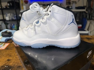 Nike Air Jordan 11 Retro GS Sneakers Boys CD4 Legend Blue/Columbia 2024 Size 4Y