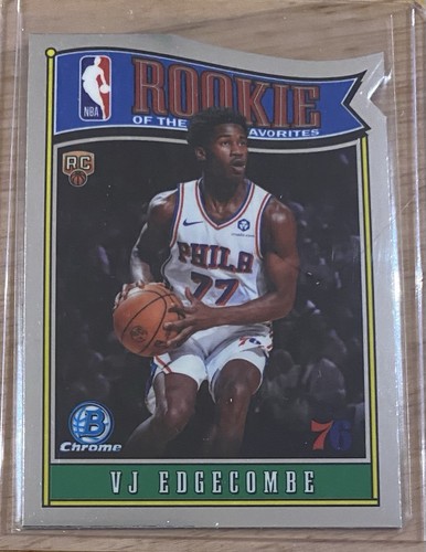 VJ Edgecombe 2025-26 Topps Bowman Chrome Insert Rookie of the Year Favorites RC