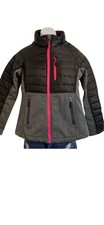 Vertical 9 Jacket Girl's Size 8 M Black and Pink Long Sleeve Full Zip L86