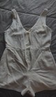 Lulus Ivory Corduroy V-Neck Sleeveless Tie Waist Romper w/ Pockets XS — photo 5