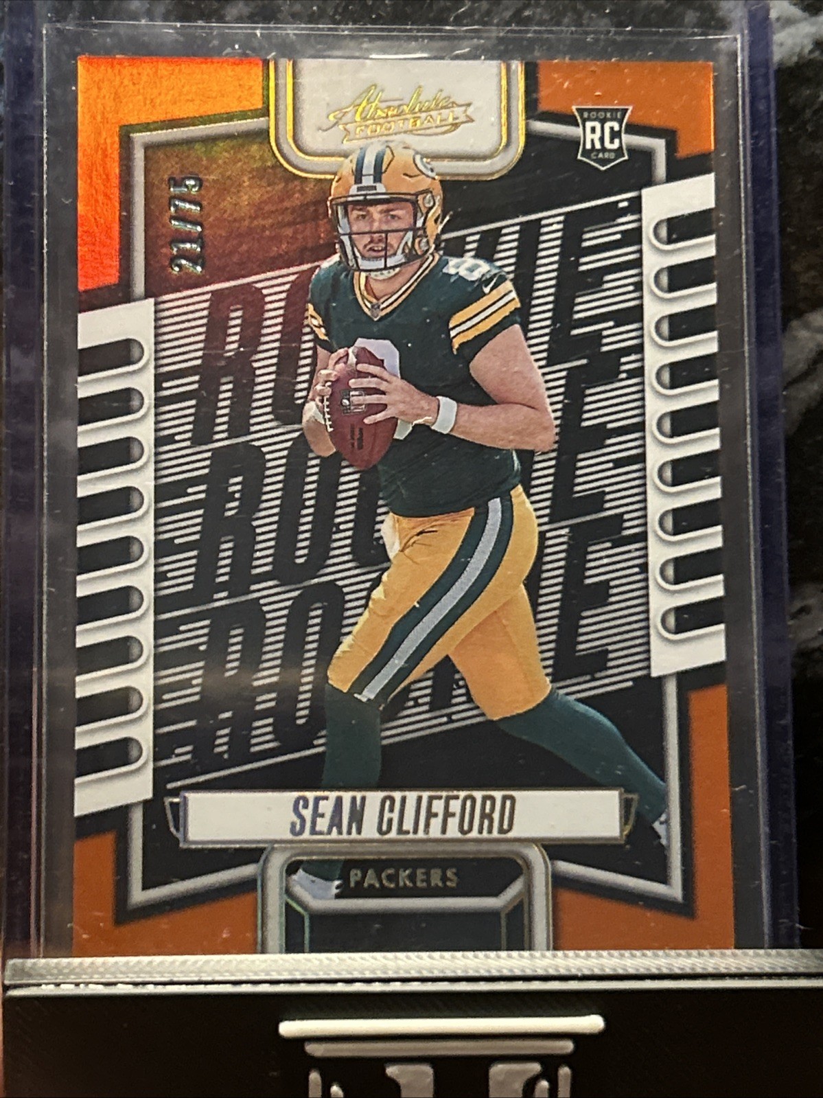 🔥2023 Absolute Football Sean Clifford Orange /75 Rookie RC SP Packers 🔥