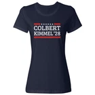 Colbert Kimmel 2028 Funny Election Style Ladies' Crewneck T-Shirt
