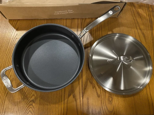 Made In Cookware - 3.5 QT CeramiClad Non Stick Saute Pan,5-Ply Stainless Clad