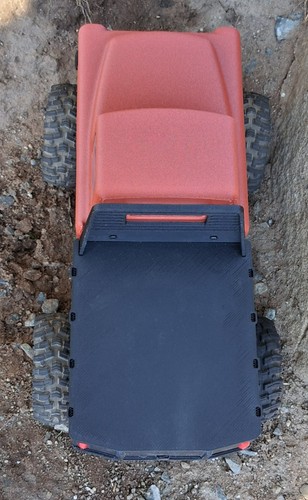 Axial SCX24 truck body Red chevy3800 1955 flatbed Fits C10 JLU Bronco & Basecamp - Picture 8 of 13