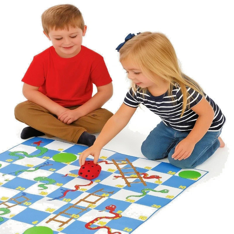 Giant Snakes & Ladders Board Mat Game -90 x 90cm- New, Sealed & FREE POSTAGE