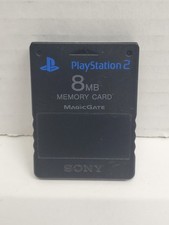 Official Sony PlayStation 2 PS2 8MB Magic Gate Memory Card Black