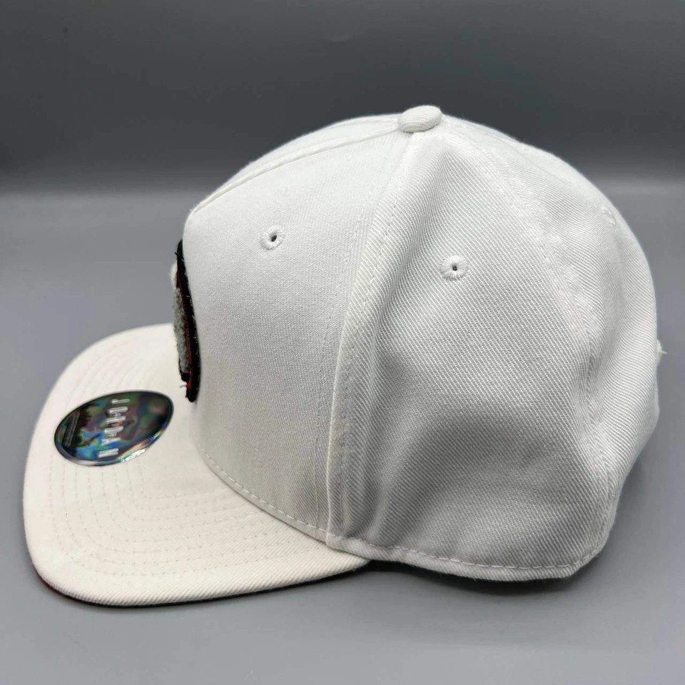 Gorra Air Jordan Hombre Blanca Roja Bordada Jumpman Snap Back Cap Foto 3 de 4