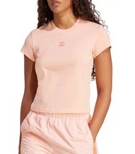 Adidas Originals Women's Essentials Slim Tee in Glow Pink NWT