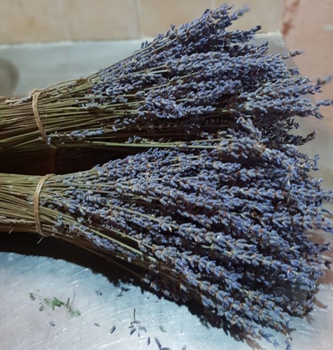 Bouquet de Lavande Séchée Grecque 3000 Tiges 300*10 Grappes 30-32 cm Bio - Afbeelding 6 van 12
