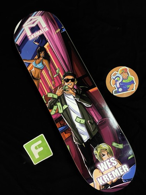 #ad SUPER RARE Wes Kremer Strip Club SK8MAFIA Skateboard Deck Pro Model GTA $233.99