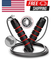 Jump Rope Gym Aerobic Exercise Boxing Skipping Adjustable Bearing Speed Fitness