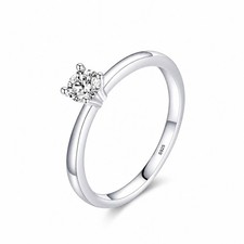 0,30ct Rundschliff Simulierter Diamant Solit�...