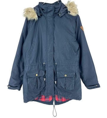 MUSTO Damen Parka Mit Kapuze Jacke Mantel Größe EU:40; UK:12 - M