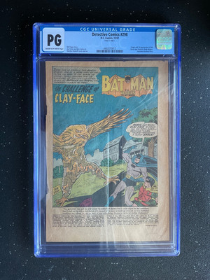 Detective Comics #298 CGC PG (1961) - Page 1 Only - CLAYFACE Origin & 1st App