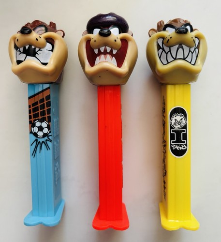 Looney Tunes TASMANIAN DEVIL “TAZ” - PEZ Dispensers - Printed Stem Variations