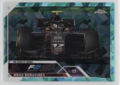 2023 Topps Chrome Sapphire Formula 1 F2 Cars Aqua 32/99 Brad Benavides #141 j8o
