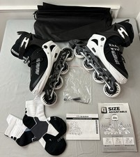 Youth Black PAPAISON Adjustable Inline Skates sizes 4-7