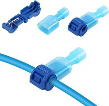 120 Pcs Blue Quick Splice Wire Terminals T Tap Self Stripping Connectors Kit