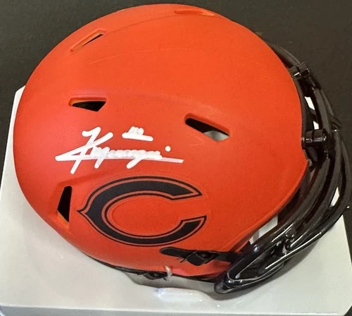 KYLE MONANGAI Signed CHICAGO BEARS Rave Mini Football Helmet - JSA Certified
