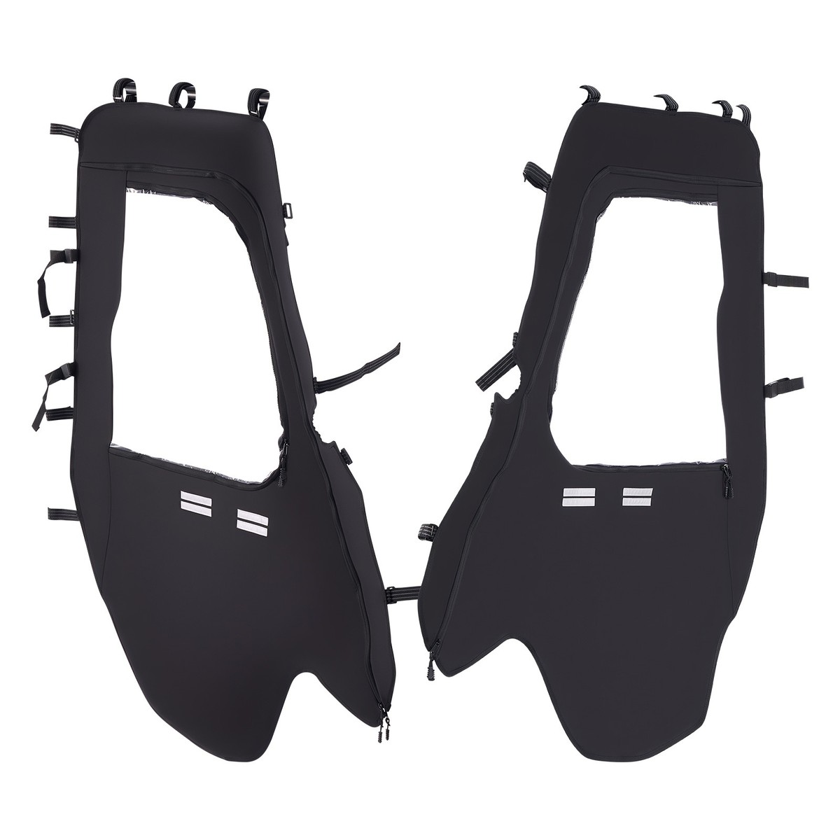 Soft UTV Cab Enclosure Upper Doors Zipper Set for Hisun 500