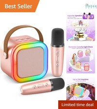 Kids Adults Karaoke Machine Portable Bluetooth Microphone Speaker Party Gift