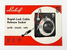 Linhof Rapid-Lock Cable Release Socket * ORIGINAL ** PAMPHLET / BROCHURE