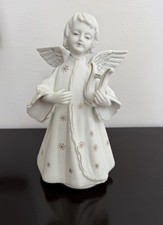 Vtg. Schmid Brothers Porcelain Musical Angel Figurine