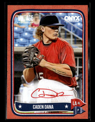 Caden Dana 2024 Onyx Vintage Red Auto 10/25