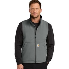 Carhartt Rain Defender Softshell Vest XL Steel Gray Utility Workwear 0V6439-M