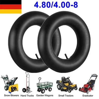 SPORTYOUTH 2 x Schubkarren Schlauch 4.80/4.00-8 Reifenschlauch Sackkarre Reifenschlauch DE