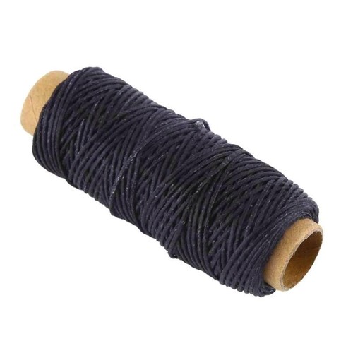 Waxed Linen Thread Black 50m for Jewelry Leather Sewing Upholstery Craft - Picture 2 of 2