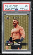 2024 Allure AEW Color Flow Golden Treasures 1/1 Buddy Matthews PSA 9 MINT 1g0e