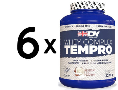 6 x Dorian Yates Whey Complex Tempro, Coconut Milk - 2270g (30,10 EUR/kg)