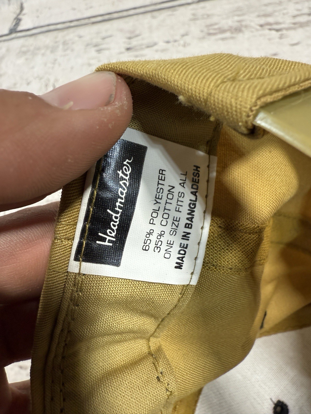 VTG Headmaster Gold/Black Solid Blank Canvas Snap… - image 7