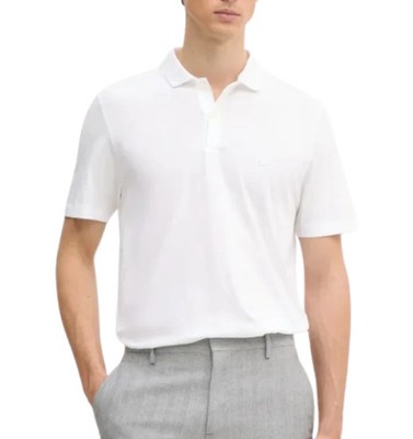 Hugo Boss C-Parlay 222 White cotton Polo shirt Men's SZ S