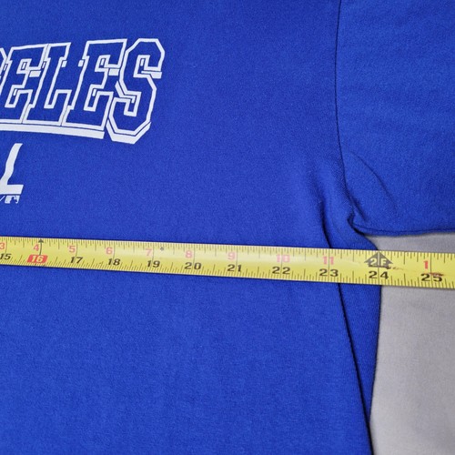 Los Angeles Dodgers Shirt Mens XL Blue Majestic Baseball Tee LA Logo MLB Cotton - Picture 13 of 15