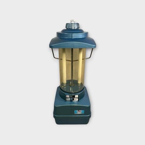 Vintage Ray-O-Vac Sportsman 360 Lantern β Blue Camping Fluorescent Light