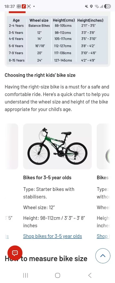 Kinderfahrrad Alter 3-6 - Bild 2 von 3