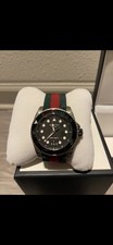 45mm Gucci Dive Watch w/ Nylon Web Strap