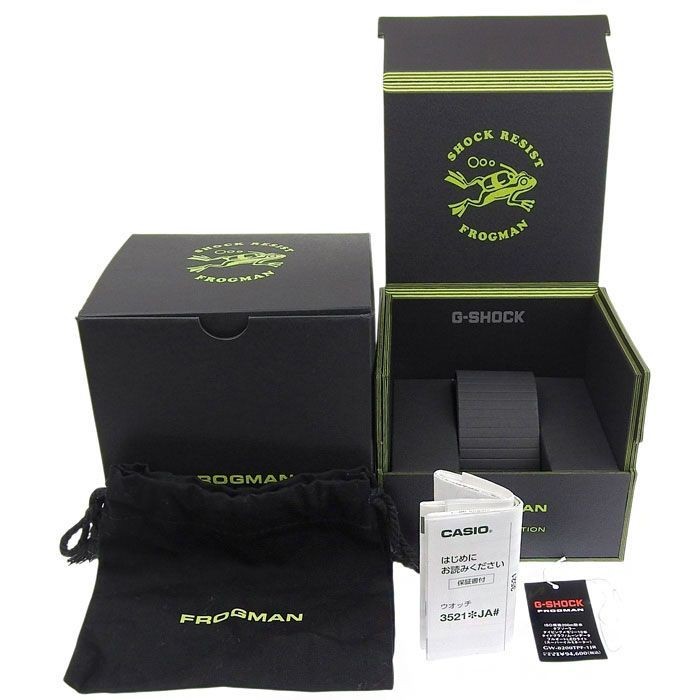 CASIO G-SHOCK MASTER OF G - SEA FROGMAN GW-8200-1JR BLACK DIAL 780259 image 4