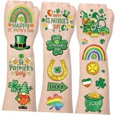Temporary Tattoos - 200 Saint Patricks Day Decorations Favors, St Patricks Day
