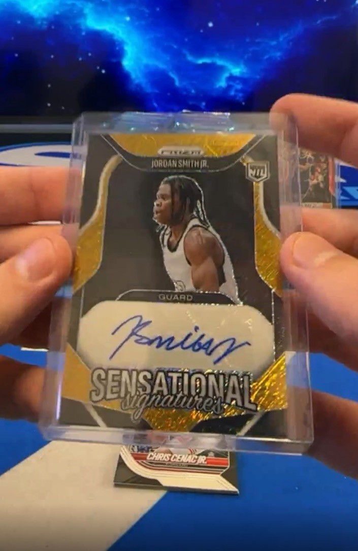 JORDAN SMITH JR. 2025 Prizm FOTL GOLD SHIMMER /10 AUTO NIL Signatures SP - READ! view 1
