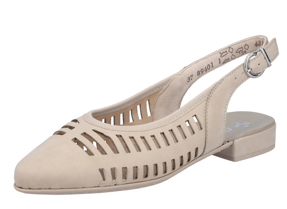 Rieker Femme Pompes Slingback Boucle Découpes 43160 - Photo 1/1