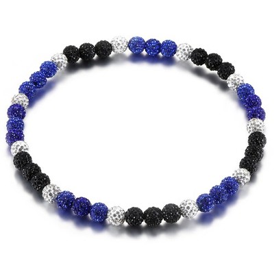 Yankees Baseball Perlen Halskette für Männer Glitzer Strass Baseball Tropf Zubehör