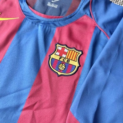 Deco #20 FC Barcelona 04/05 Home Jersey M Size Nike La Liga