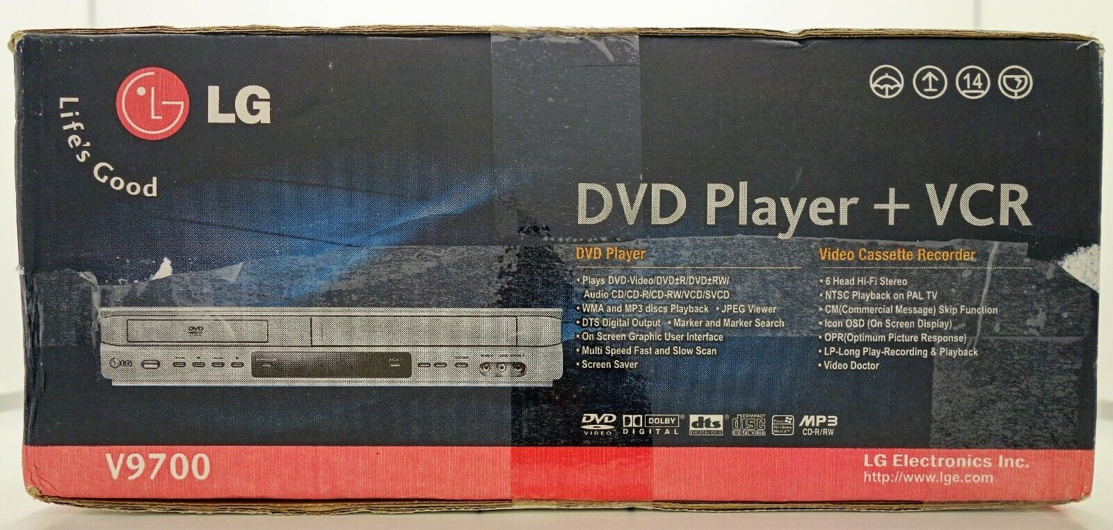 LG V9700 - DVD Player VHS Video Recorder - VCR - DVD Kombigerät