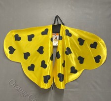 Kids Bumblebee WINGS HALLOWEEN COSTUME dress up One size Youth Yellow Heart