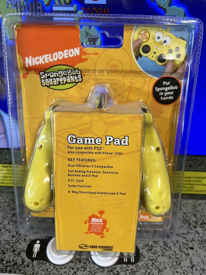 Viacom Nickelodeon Nick SpongeBob SquarePants Sony PS2 Controller Brand New MINT - Image 2 of 4