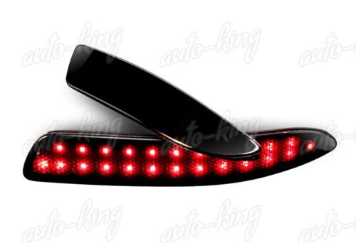 SMOKE LENS 48-SMD LED REAR BUMPER REFLECTOR BRAKE LIGHTS FIT 07-13 BMW E70 X5 - Picture 3 of 5