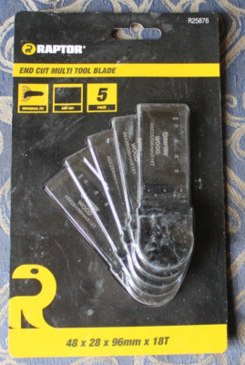 Raptor R25876 End Cut Multi Tool Klinge 5er Pack Neu